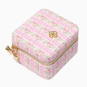 Kendra Scott X LoveShackFancy Pink Small Zip Jewelry Case